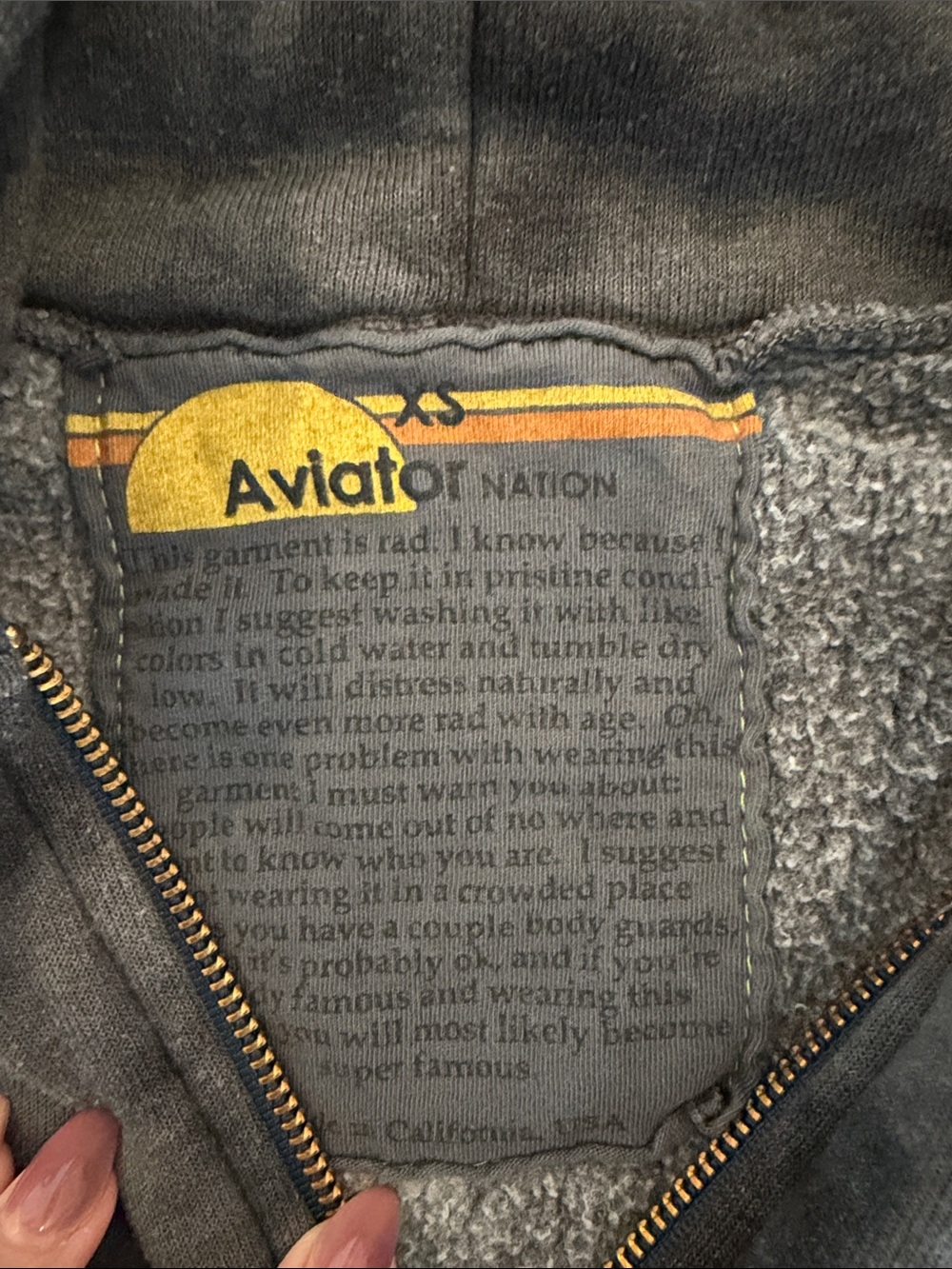 Aviator Nation Tie-Dye Zip Hoodie - Picture 2 of 5